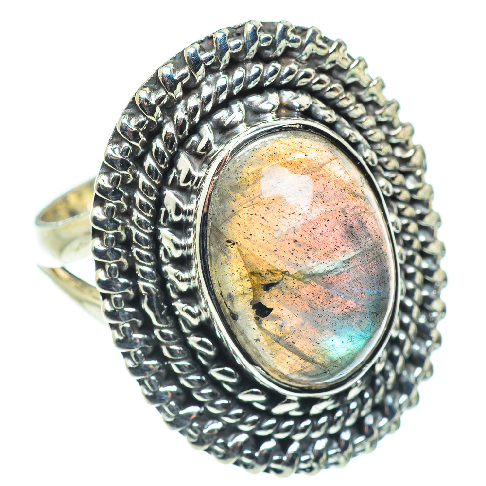 Labradorite Rings handcrafted by Ana Silver Co - RING57672