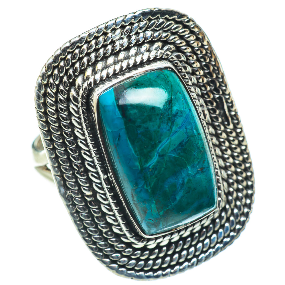 Chrysocolla Rings handcrafted by Ana Silver Co - RING57687