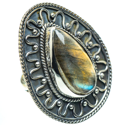 Labradorite Rings handcrafted by Ana Silver Co - RING57710