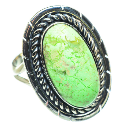 Lemon Chrysoprase Rings handcrafted by Ana Silver Co - RING57715