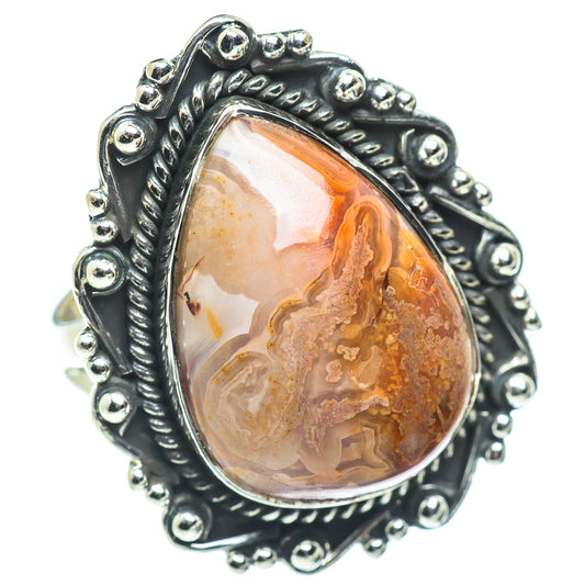 Laguna Lace Agate Rings handcrafted by Ana Silver Co - RING57717