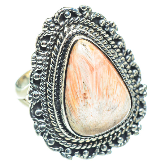 Scolecite Rings handcrafted by Ana Silver Co - RING57719