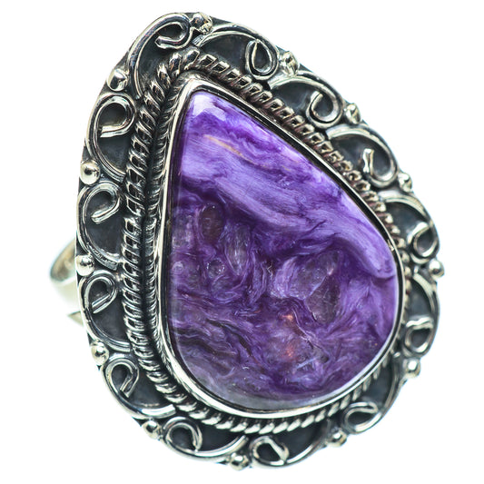 Charoite Rings handcrafted by Ana Silver Co - RING57724
