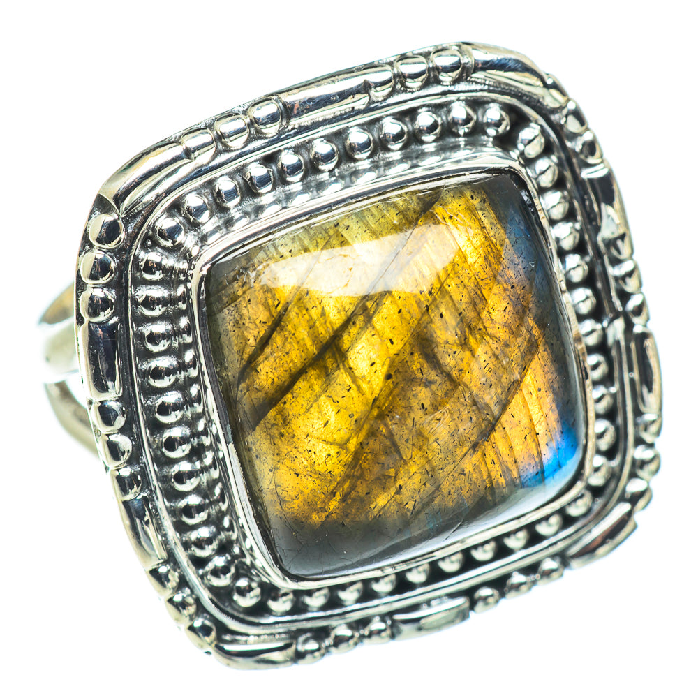 Labradorite Rings handcrafted by Ana Silver Co - RING57731