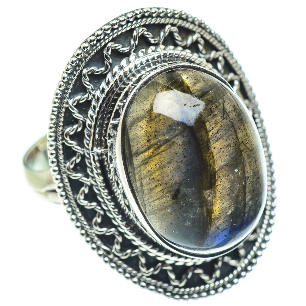 Labradorite Rings handcrafted by Ana Silver Co - RING57732