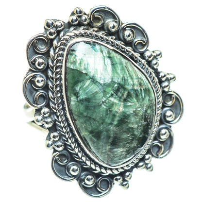 Seraphinite Rings handcrafted by Ana Silver Co - RING57733
