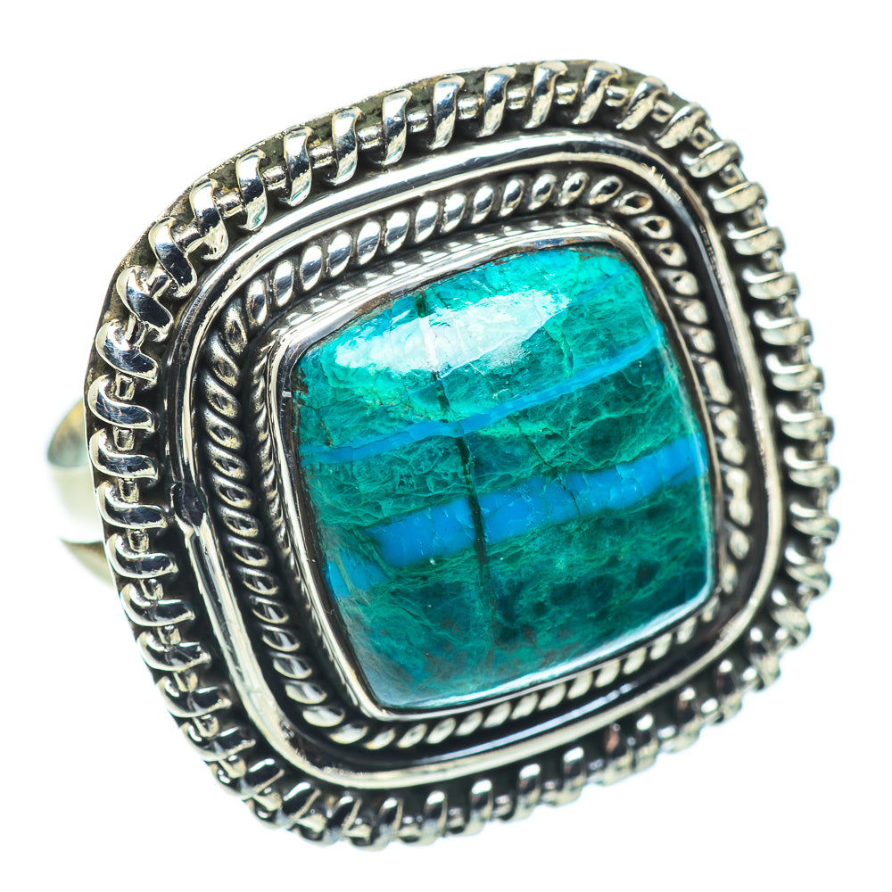 Chrysocolla Rings handcrafted by Ana Silver Co - RING57734
