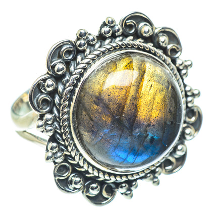 Labradorite Rings handcrafted by Ana Silver Co - RING57754