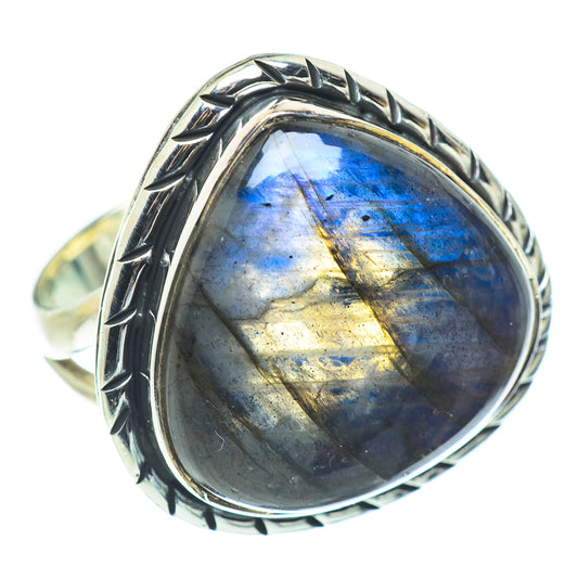 Labradorite Rings handcrafted by Ana Silver Co - RING57755