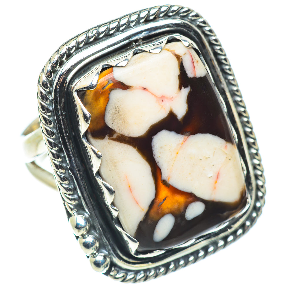 Peanut Wood Jasper Rings handcrafted by Ana Silver Co - RING57764