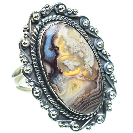 Laguna Lace Agate Rings handcrafted by Ana Silver Co - RING57765