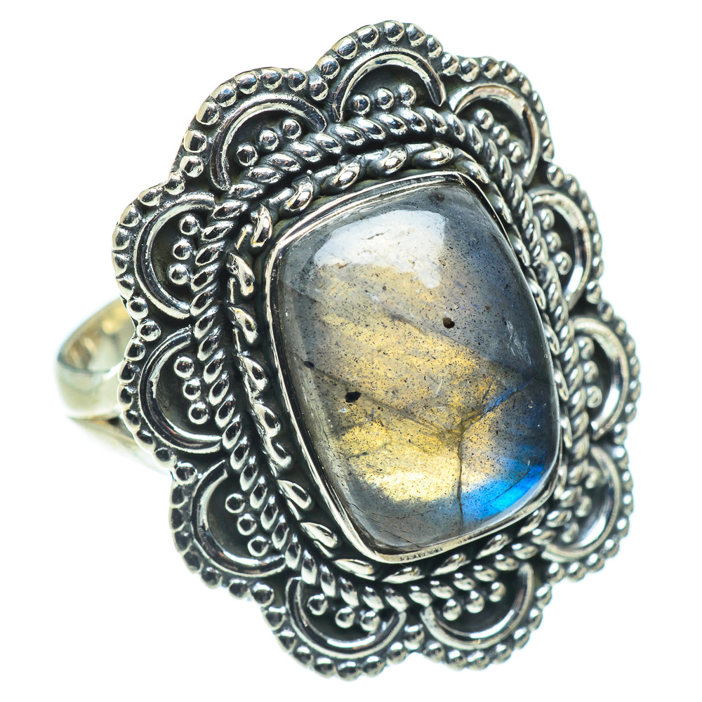 Labradorite Rings handcrafted by Ana Silver Co - RING57781