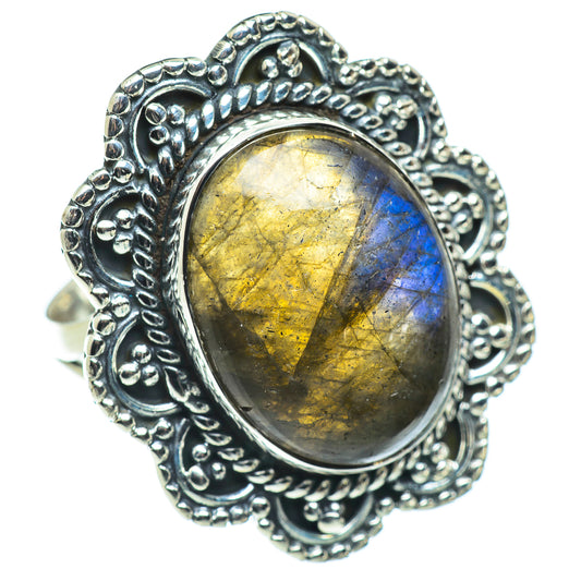 Labradorite Rings handcrafted by Ana Silver Co - RING57782