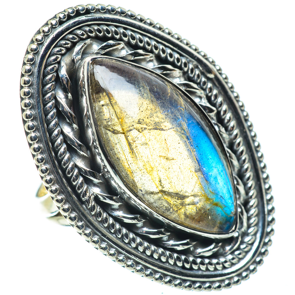 Labradorite Rings handcrafted by Ana Silver Co - RING57783