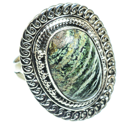 Lizard Jasper Rings handcrafted by Ana Silver Co - RING57806 - Photo 2