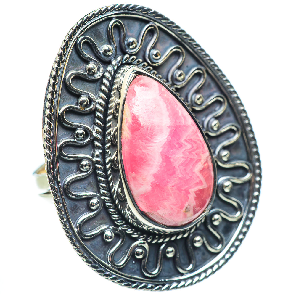 Rhodochrosite Rings handcrafted by Ana Silver Co - RING57816 - Photo 2