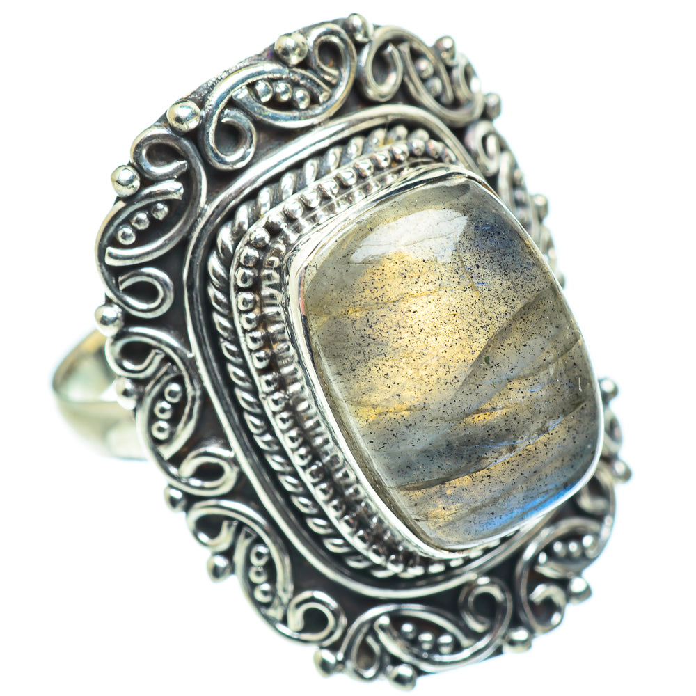 Labradorite Rings handcrafted by Ana Silver Co - RING57827