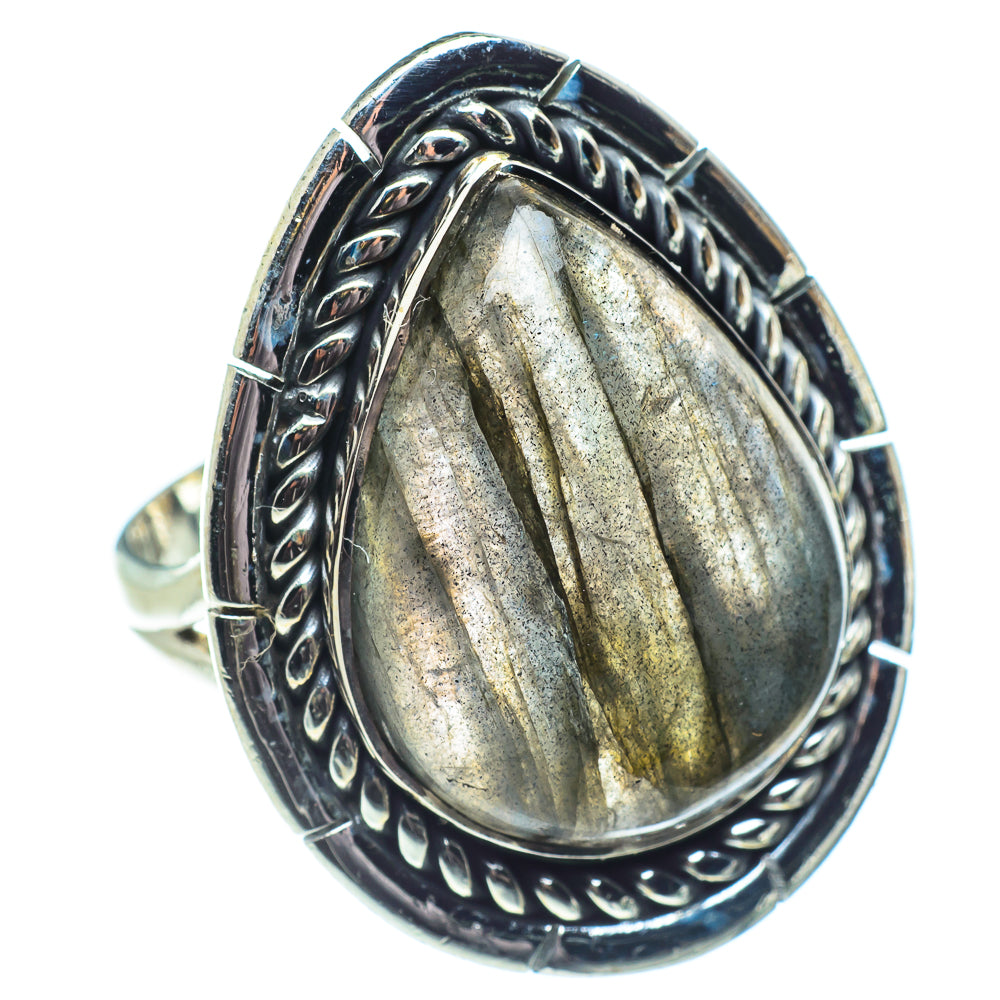 Labradorite Rings handcrafted by Ana Silver Co - RING57831