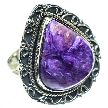 Charoite Rings handcrafted by Ana Silver Co - RING57834