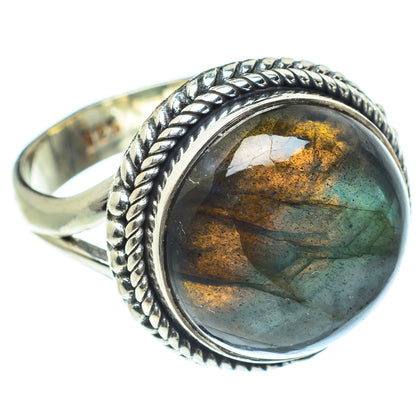 Labradorite Rings handcrafted by Ana Silver Co - RING57836