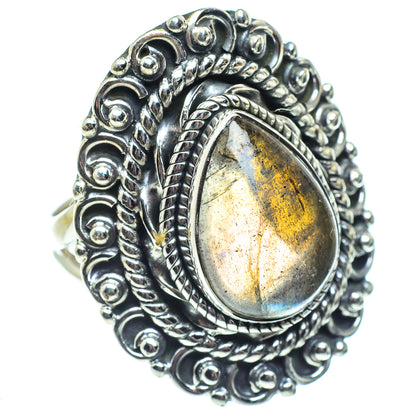 Labradorite Rings handcrafted by Ana Silver Co - RING57838