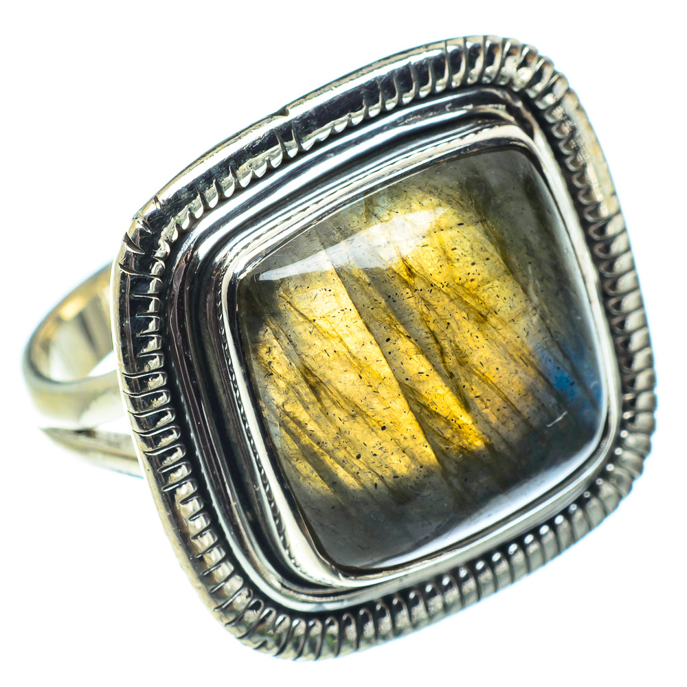 Labradorite Rings handcrafted by Ana Silver Co - RING57845