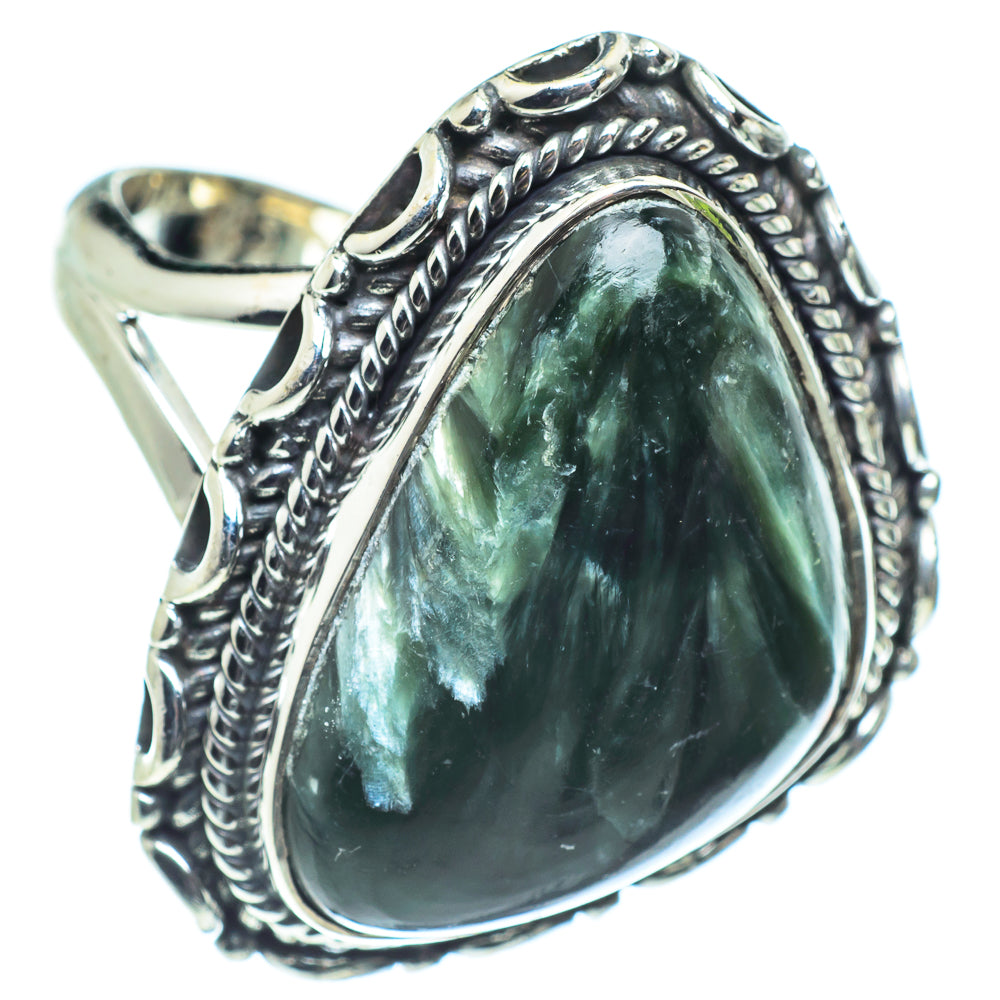 Seraphinite Rings handcrafted by Ana Silver Co - RING57847