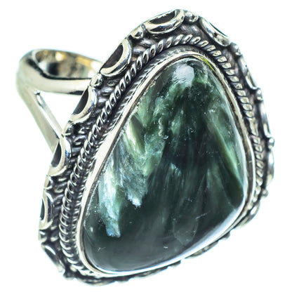 Seraphinite Rings handcrafted by Ana Silver Co - RING57847