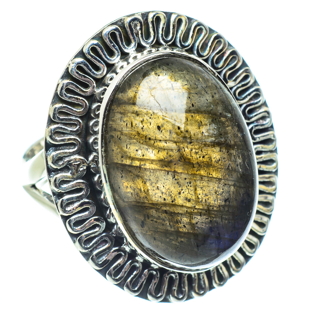 Labradorite Rings handcrafted by Ana Silver Co - RING57850