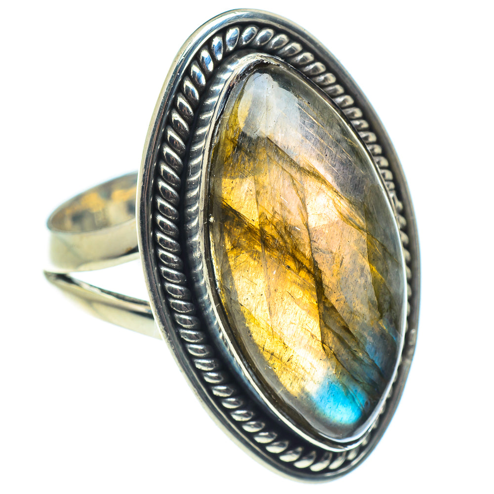 Labradorite Rings handcrafted by Ana Silver Co - RING57869