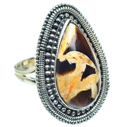 Peanut Wood Jasper Rings handcrafted by Ana Silver Co - RING57874