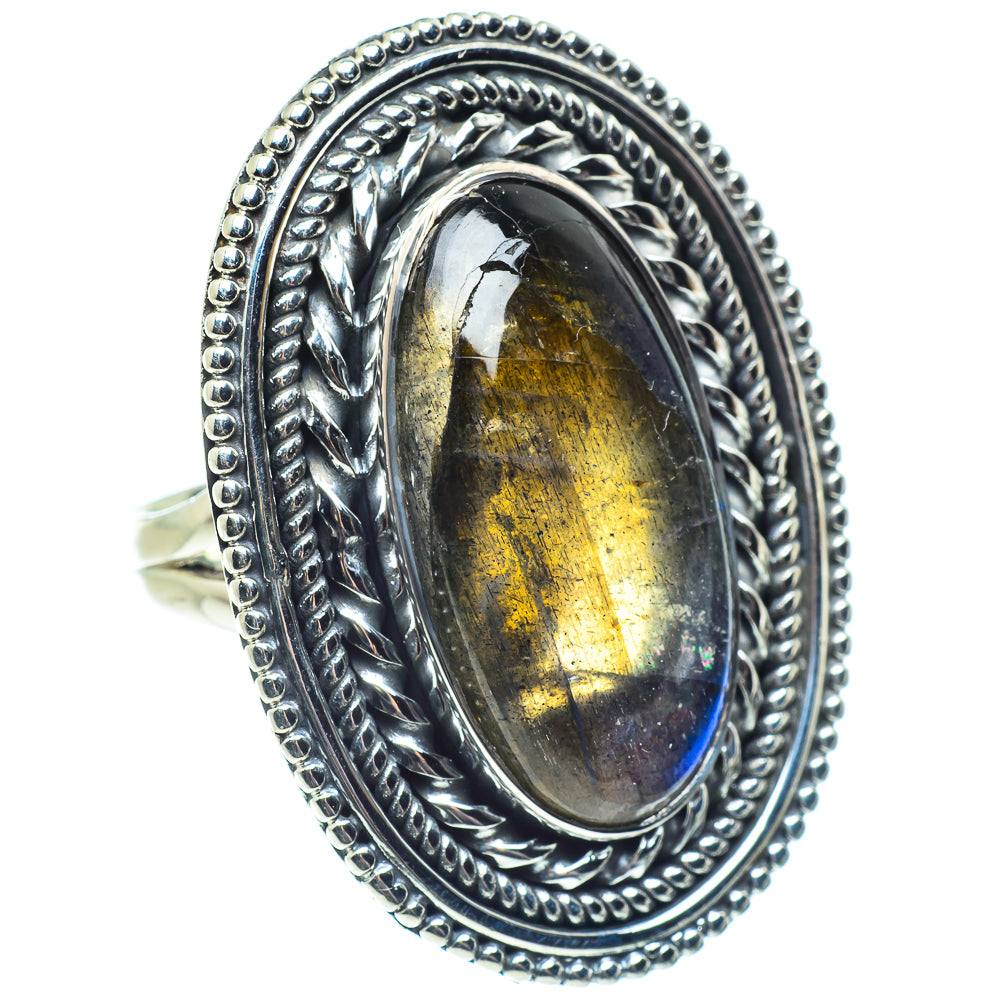 Labradorite Rings handcrafted by Ana Silver Co - RING57878