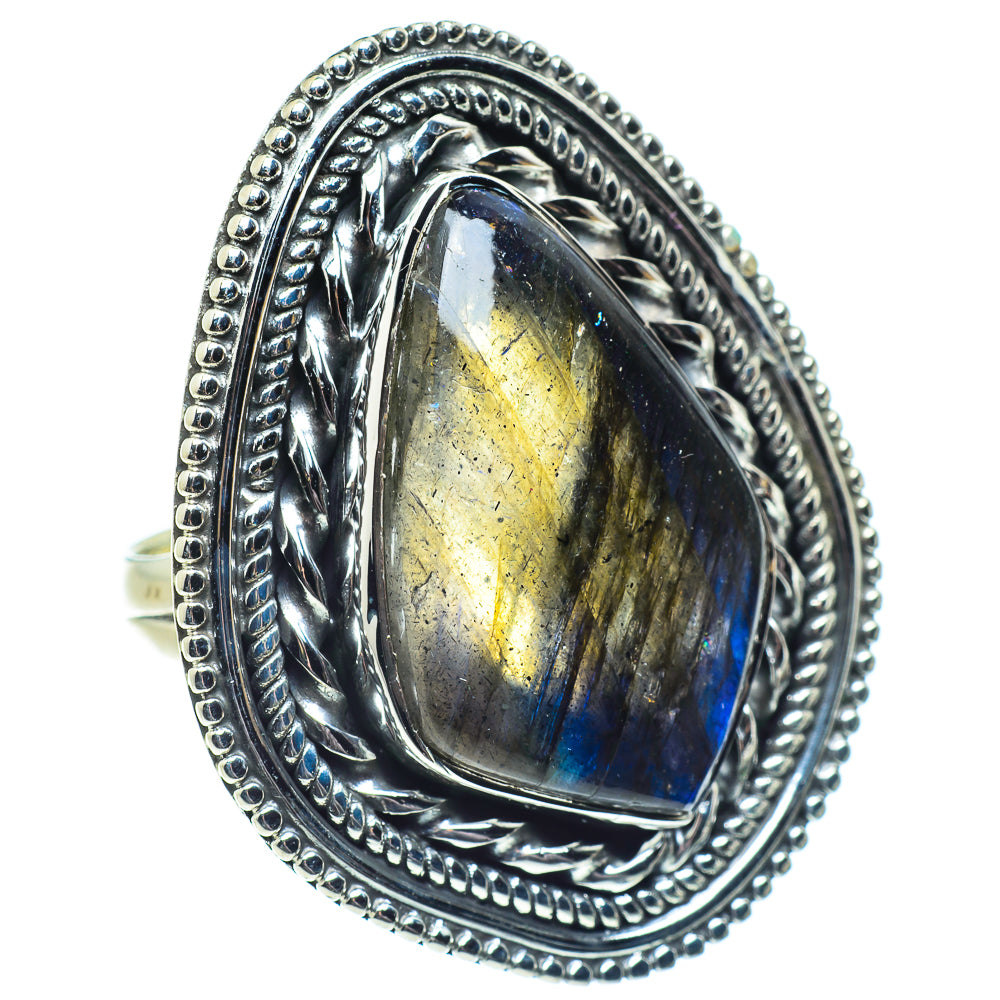 Labradorite Rings handcrafted by Ana Silver Co - RING57879