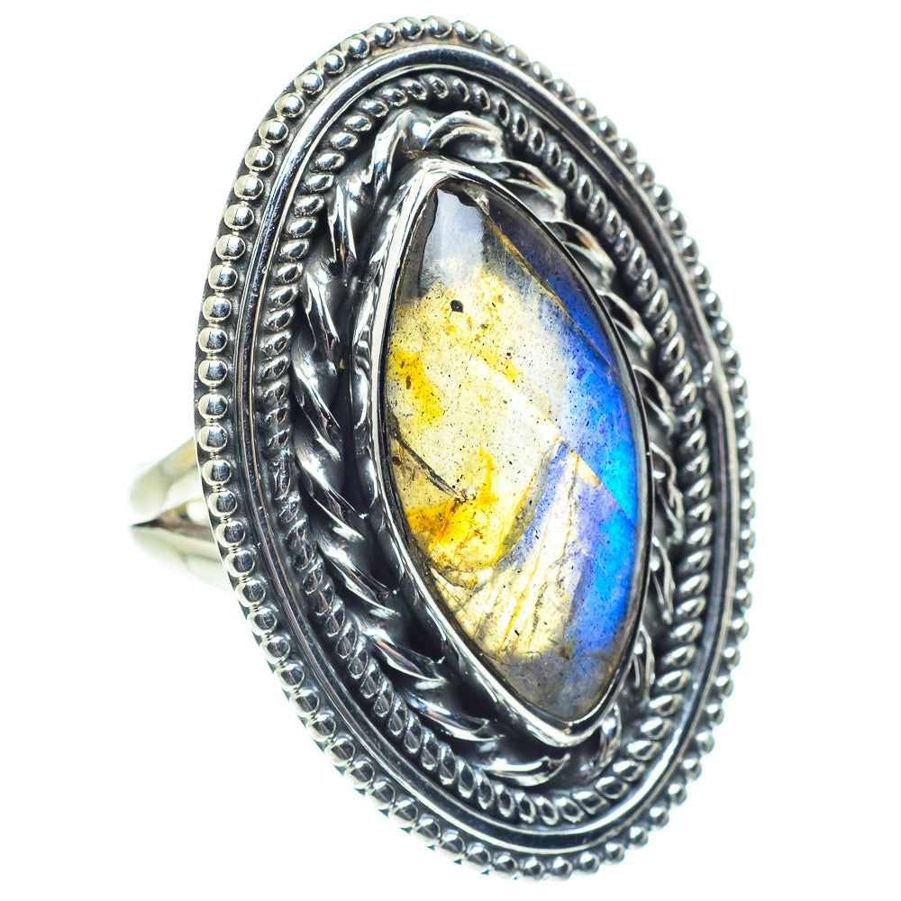 Labradorite Rings handcrafted by Ana Silver Co - RING57880