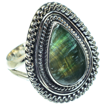 Seraphinite Rings handcrafted by Ana Silver Co - RING57883