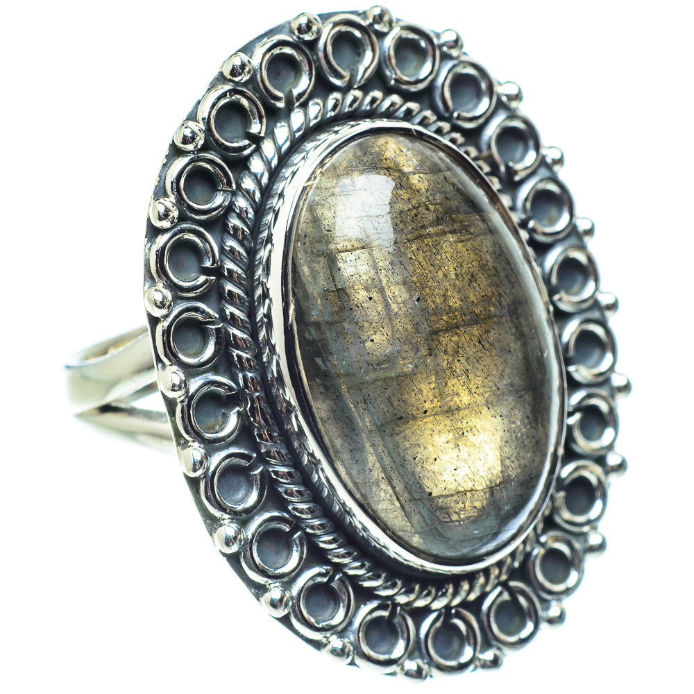Labradorite Rings handcrafted by Ana Silver Co - RING57895