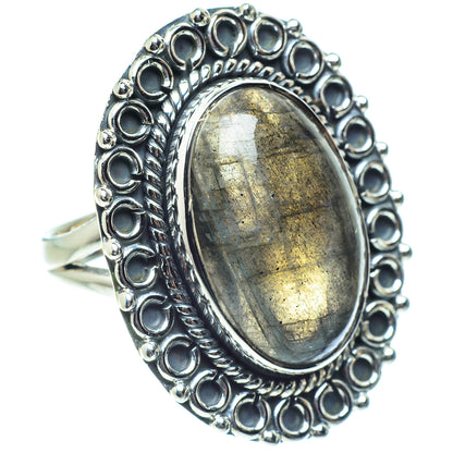 Labradorite Rings handcrafted by Ana Silver Co - RING57895