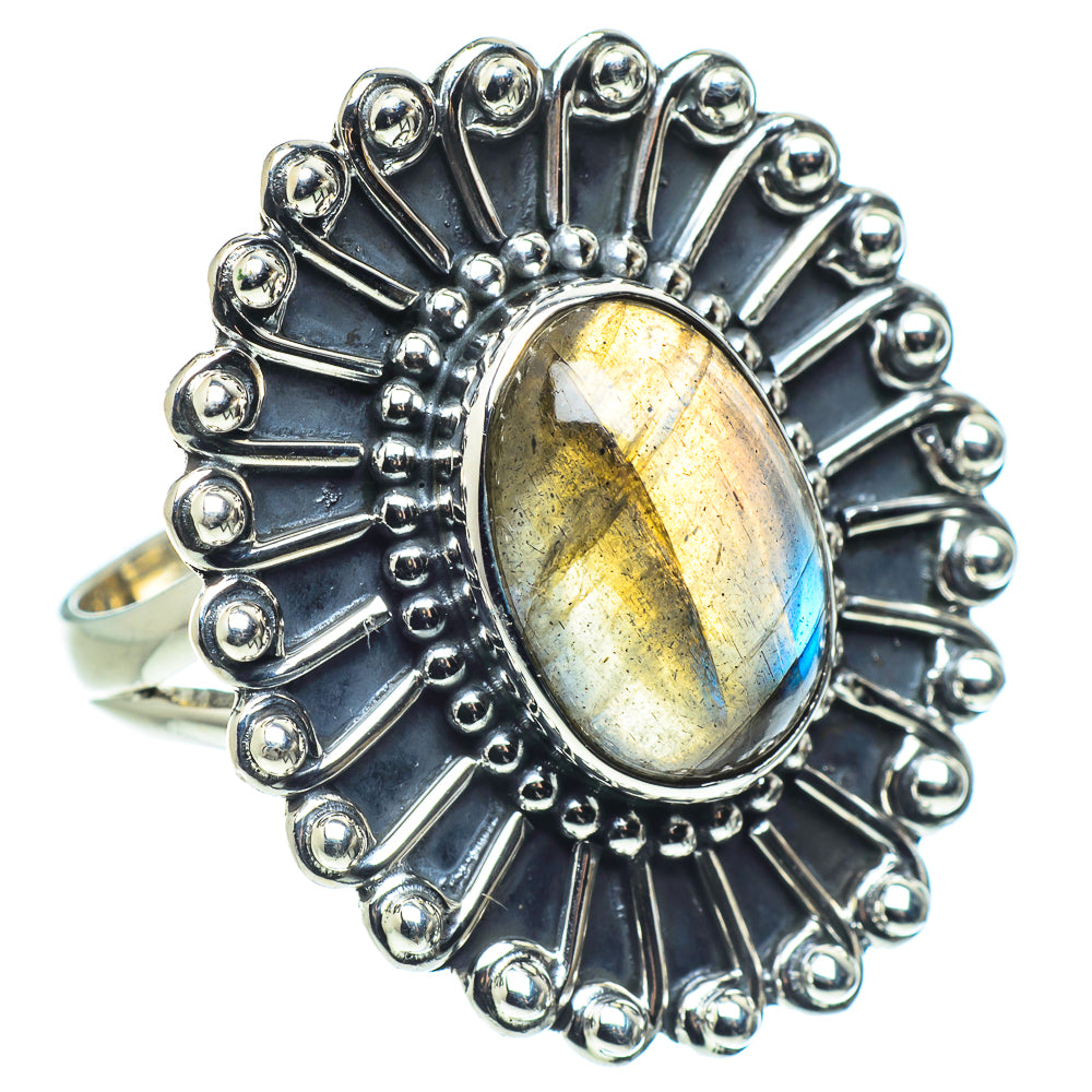 Labradorite Rings handcrafted by Ana Silver Co - RING57906