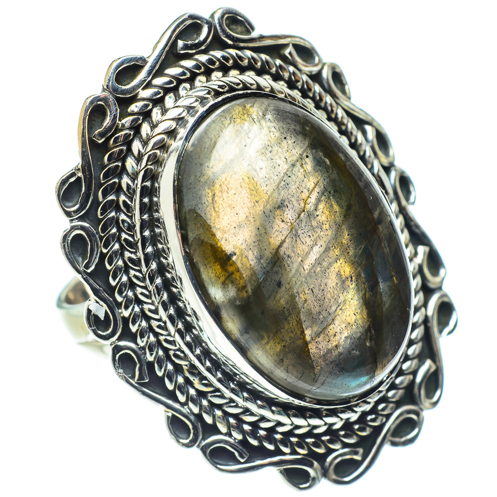 Labradorite Rings handcrafted by Ana Silver Co - RING57913
