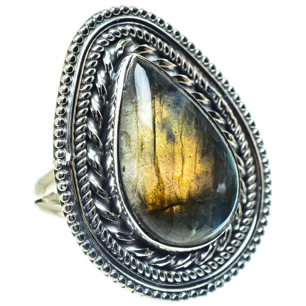 Labradorite Rings handcrafted by Ana Silver Co - RING57924