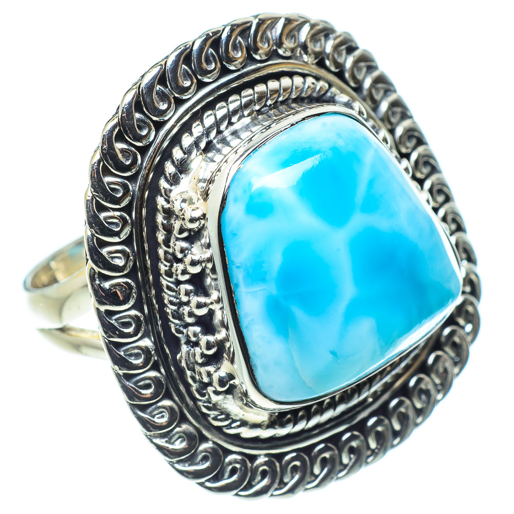 Larimar Rings handcrafted by Ana Silver Co - RING57928