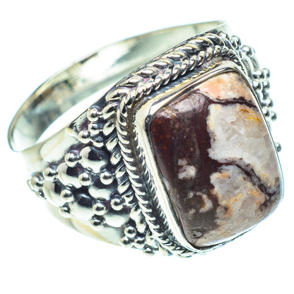Peanut Wood Jasper Rings handcrafted by Ana Silver Co - RING57929