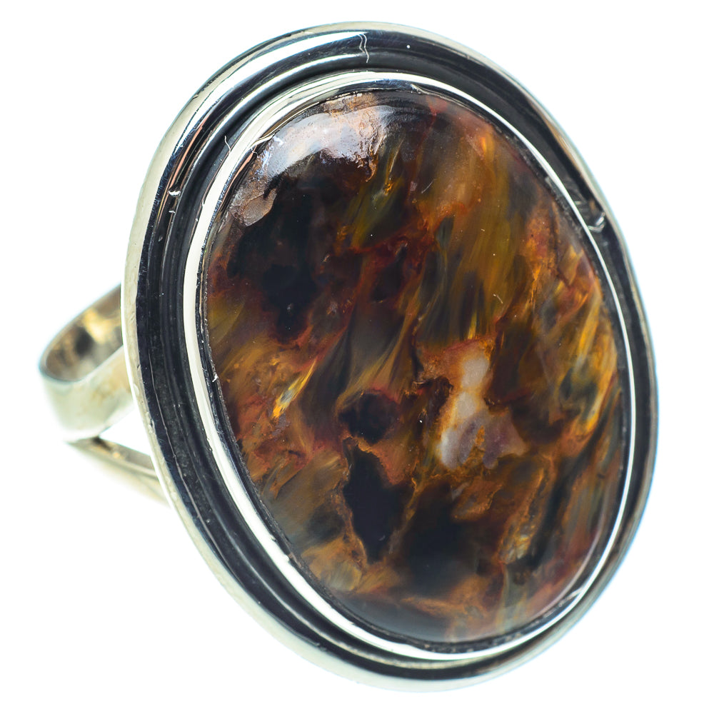 Golden Pietersite Rings handcrafted by Ana Silver Co - RING57932