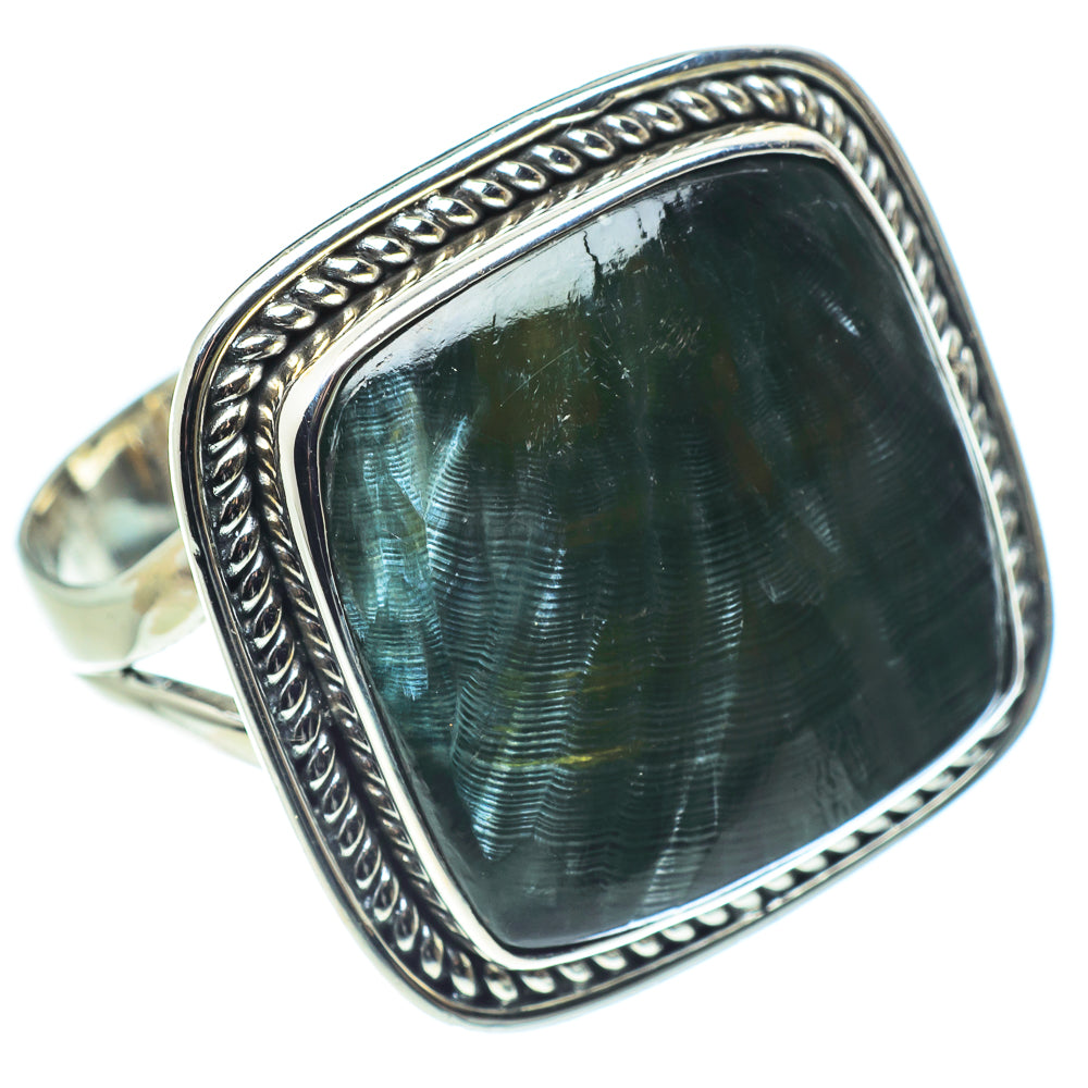 Seraphinite Rings handcrafted by Ana Silver Co - RING57936