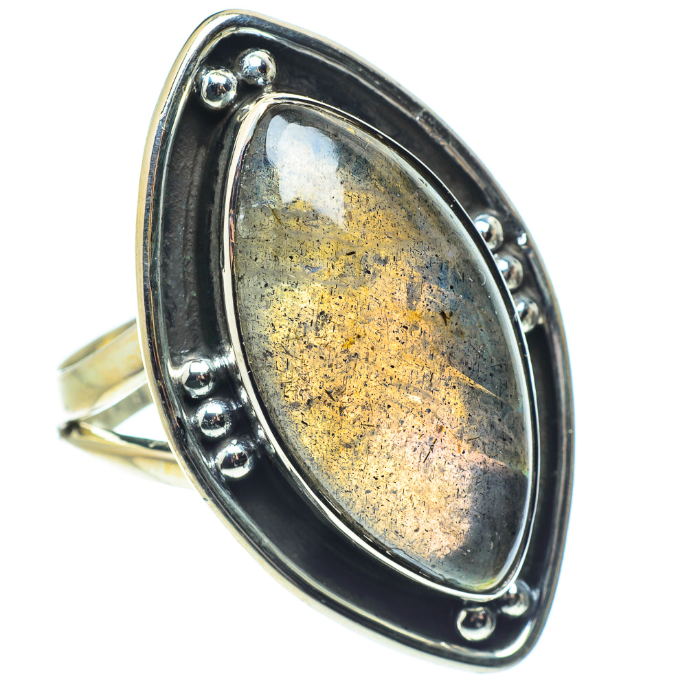 Labradorite Rings handcrafted by Ana Silver Co - RING57948