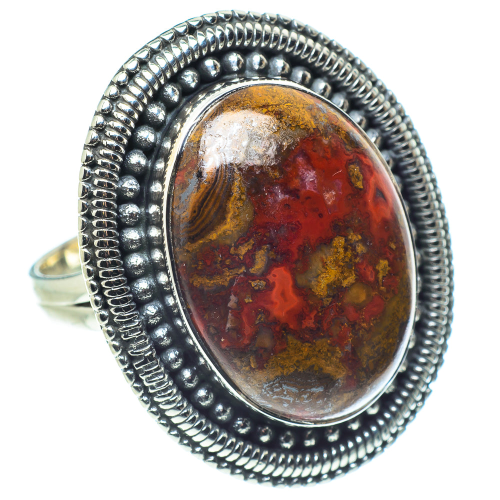 Moroccan Agate Rings handcrafted by Ana Silver Co - RING57972