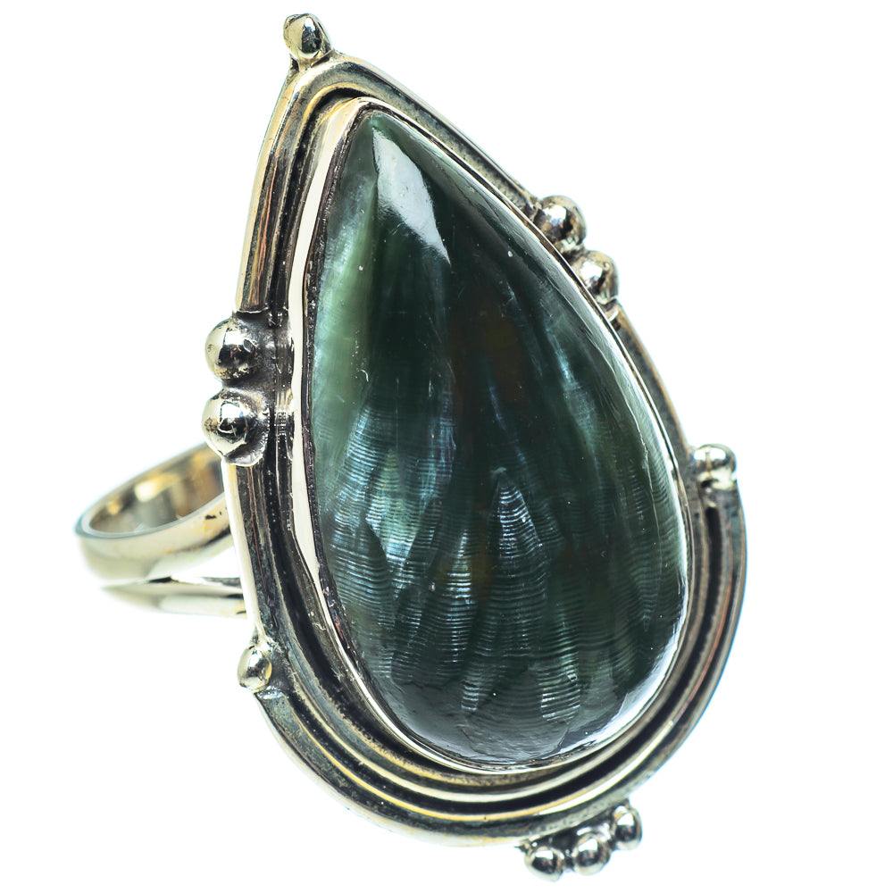 Seraphinite Rings handcrafted by Ana Silver Co - RING57973
