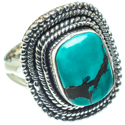Tibetan Turquoise Rings handcrafted by Ana Silver Co - RING57983