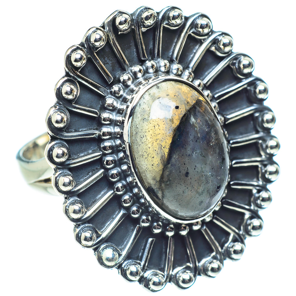 Labradorite Rings handcrafted by Ana Silver Co - RING57991 - Photo 2