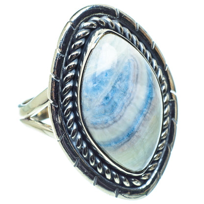 Blue Scheelite Rings handcrafted by Ana Silver Co - RING58011